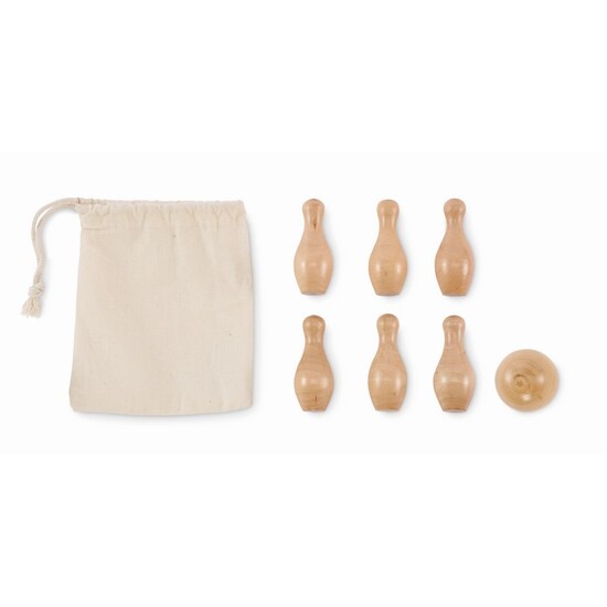 Mini-Bowling-Set Kiefernholz