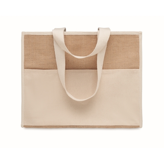 Jute-Canvas Shopping Tasche