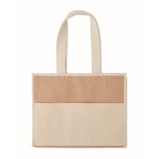 Jute-Canvas Shopping Tasche