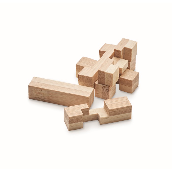 Holzpuzzle/Gehirnjogging Bambus