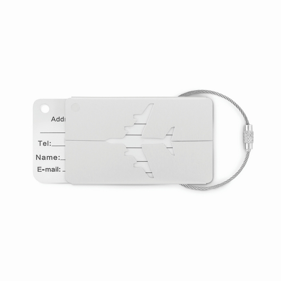 Kofferanhänger aus Aluminium