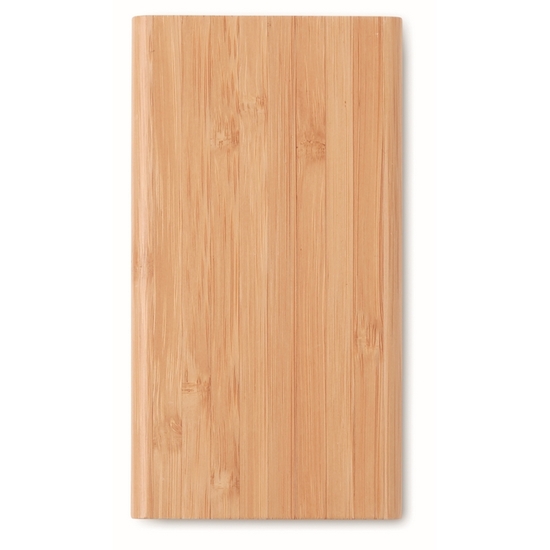 Induktive Powerbank Bambus