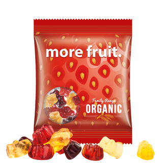 Minitüte,15 g, Folie transparent, Trolli Fruchtgummibären, 30% Fruchtsaftqualität