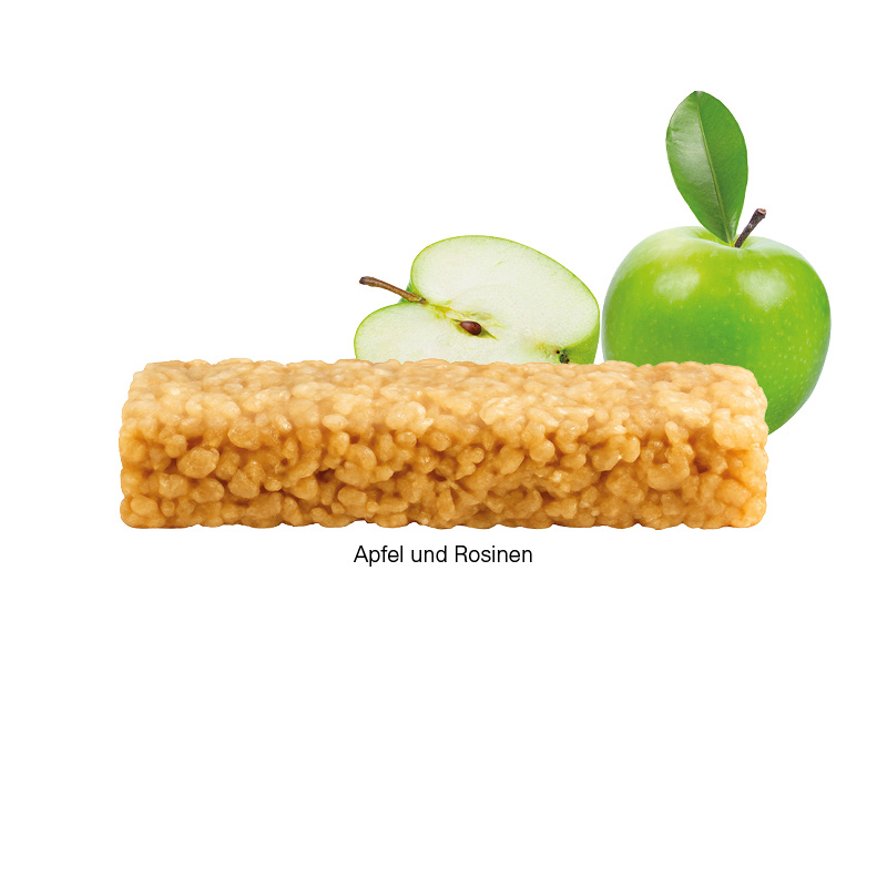 Müsliriegel Multikorn Apfel, Folie weiß