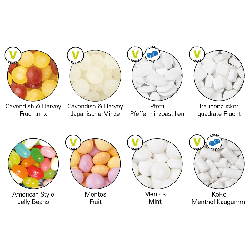 Schiebedeckeldose, Mentos Kaudragee Fruit