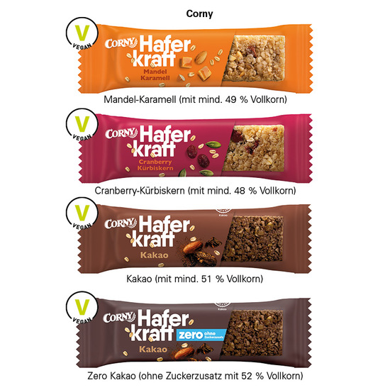 Corny Haferkraft Riegel Zero, Kakao