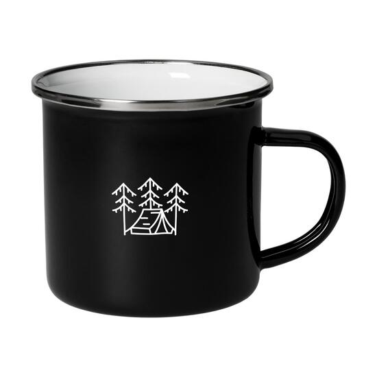 Emaille-Becher "Cozy", 300 ml, schwarz