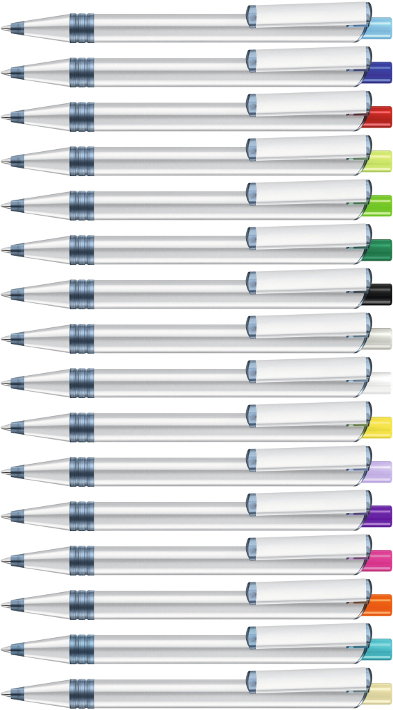 RECYCLED PET PEN ALUMA transparent