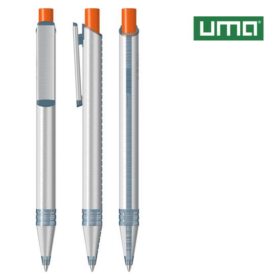 RECYCLED PET PEN ALUMA transparent