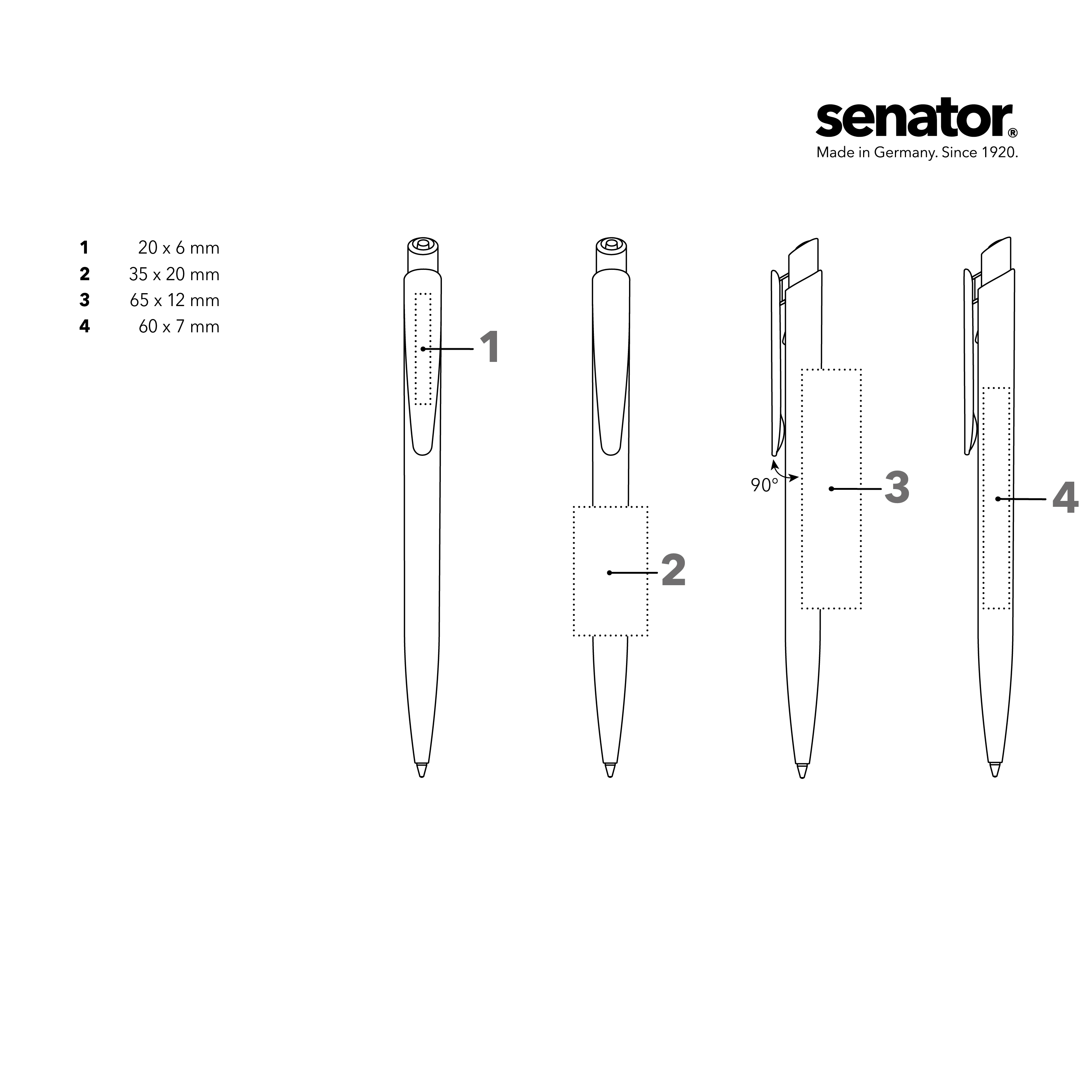 senator Dart Polished Basic  Druckkugelschreiber