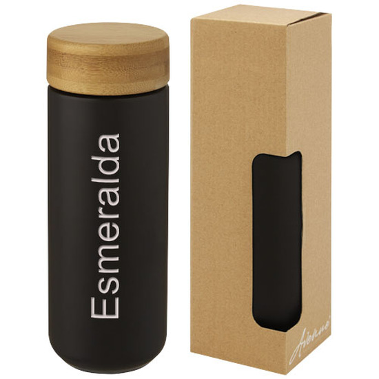 Lumi 300 ml Keramikbecher mit Bambusdeckel