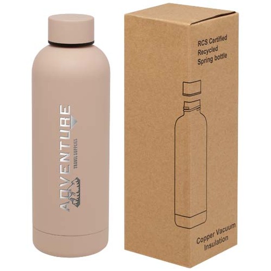 Spring 500 ml RCS-zertifizierte Kupfer-Vakuum Isolierflasche aus recyceltem Edelstahl