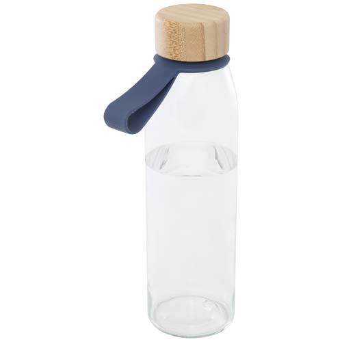 Porto 500 ml Glas-Flasche mit Silikongriff und Bambusdeckel