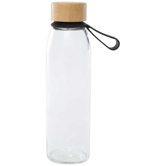 Porto 500 ml Glas-Flasche mit Silikongriff und Bambusdeckel