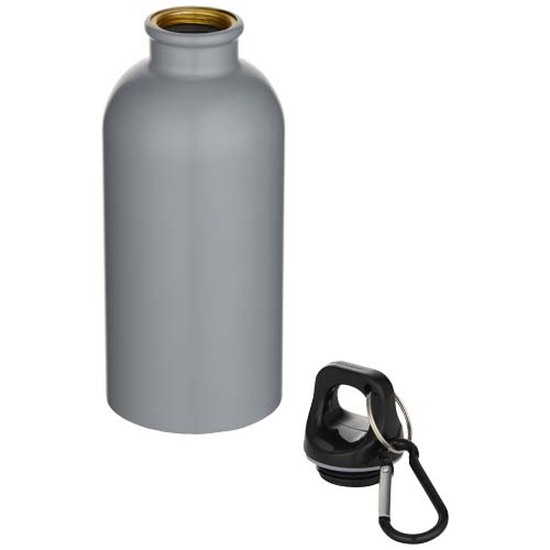 Oregon 400 ml matte RCS-zertifizierte einwandige Trinkflasche aus recyceltem Edelstahl mit Karabinerhaken