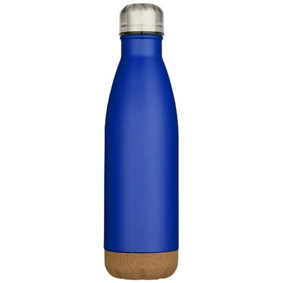 Cove 500 ml doppelwandige, vakuumisolierte Trinkflasche aus Edelstahl mit Korkdetails