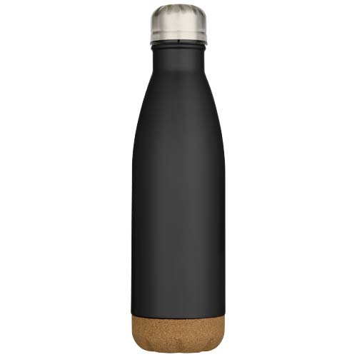 Cove 500 ml doppelwandige, vakuumisolierte Trinkflasche aus Edelstahl mit Korkdetails