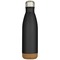 Cove 500 ml doppelwandige, vakuumisolierte Trinkflasche aus Edelstahl mit Korkdetails