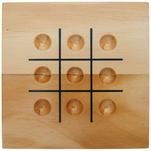 Strobus Tic-Tac-Toe Spiel aus Holz