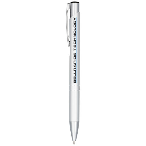 Moneta Druckkugelschreiber aus eloxiertem Aluminium (schwarze Mine)