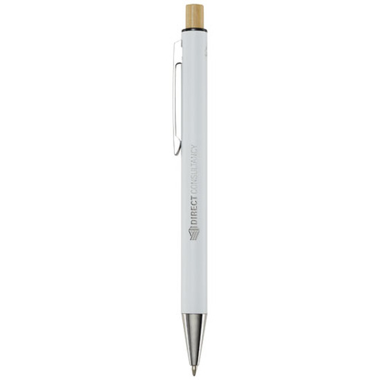 Cyrus Kugelschreiber aus recyceltem Aluminium (blaue Mine)