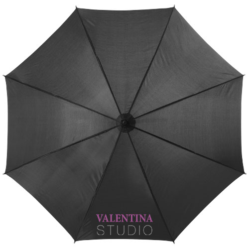 Kyle 23" Automatikregenschirm mit Holzstange und -griff