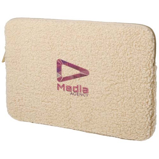 Bear 13" GRS-recycelte Sherpa Laptophülle 2 L