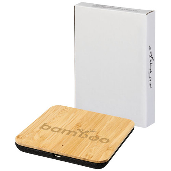 Leaf kabelloses 5W Ladepad aus Bambus und Stoff