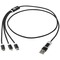 Versatile 5-in-1 Ladekabel aus recyceltem Aluminium