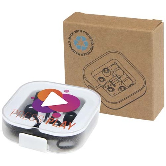 Baekdu kabelgebundenes Headset Typ-C mit Aufbewahrungsbox aus recyceltem Kunststoff