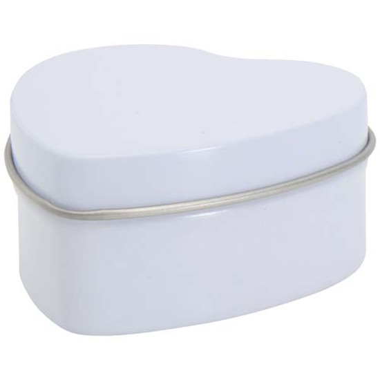 Blissful Herzförmige Zinnkerze mit Vanille Duft