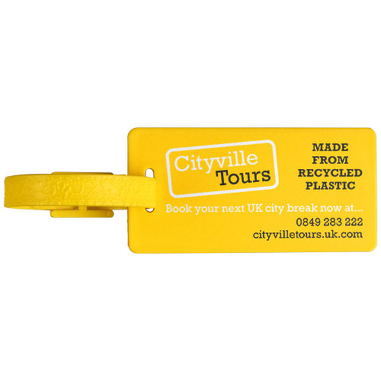 River Gepäckanhänger mit Fenster aus recyceltem Material