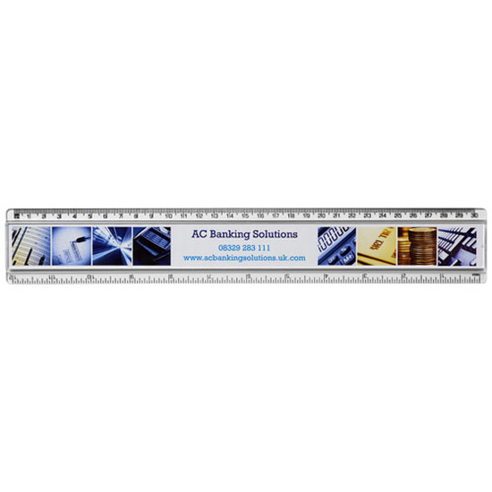 Ellison 30 cm Kunststofflineal mit Papiereinlage