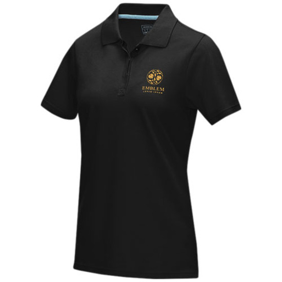 Graphite Poloshirt aus Bio-Baumwolle für Damen