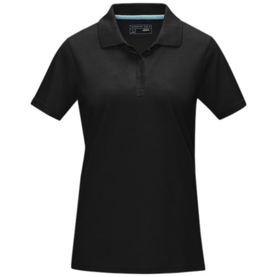 Graphite Poloshirt aus Bio-Baumwolle für Damen