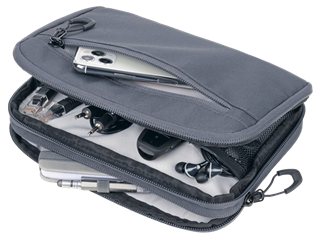 TROIKA Kabeltasche "BLUE CYCLE TECH POUCH 2"