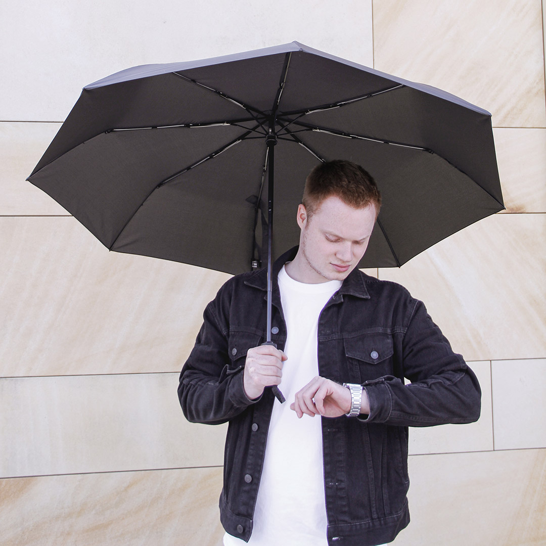 Gäste-Taschenschirm FARE® BlackShield Case Edition