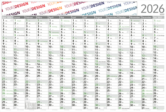 Wandplaner Horizont Recycling