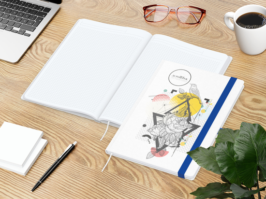 Notizbuch Match-Book White A4 Natura Bestseller