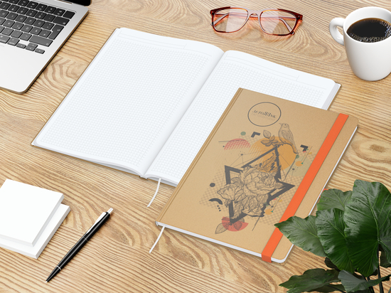 Notizbuch Match-Book White A4 Natura Bestseller