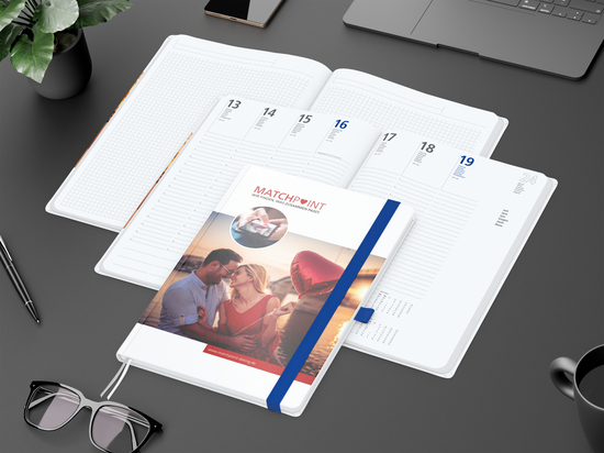 Wochenplaner Match-Hybrid White A4 Cover-Star Bestseller