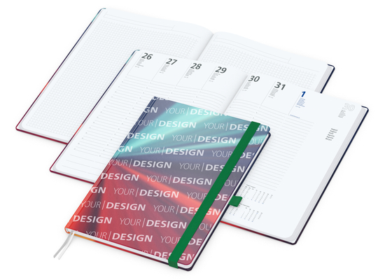 Wochenplaner Match-Hybrid White A4 Cover-Star Bestseller