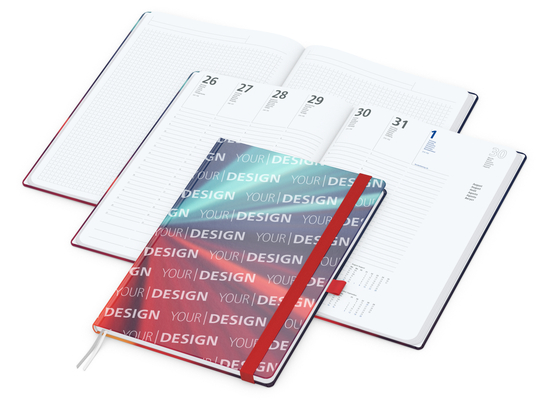 Wochenplaner Match-Hybrid White A4 Cover-Star Bestseller