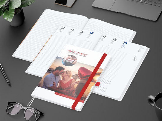 Wochenplaner Match-Hybrid White A4 Cover-Star Bestseller