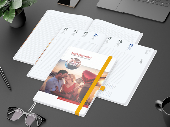 Wochenplaner Match-Hybrid White A4 Cover-Star Bestseller