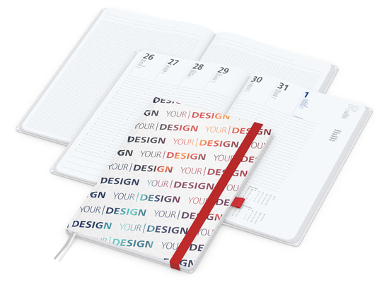 Wochenplaner Match-Hybrid White A4 Natura Bestseller