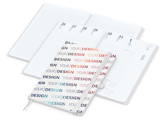 Wochenplaner Match-Hybrid White A4 Natura Bestseller