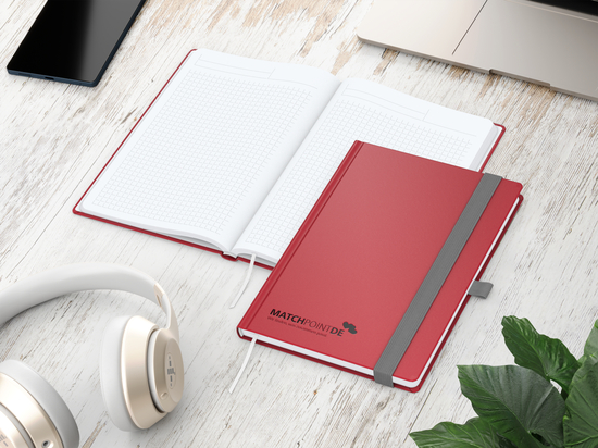 Notizbuch Vision-Book White A5 Bestseller inkl. Prägung