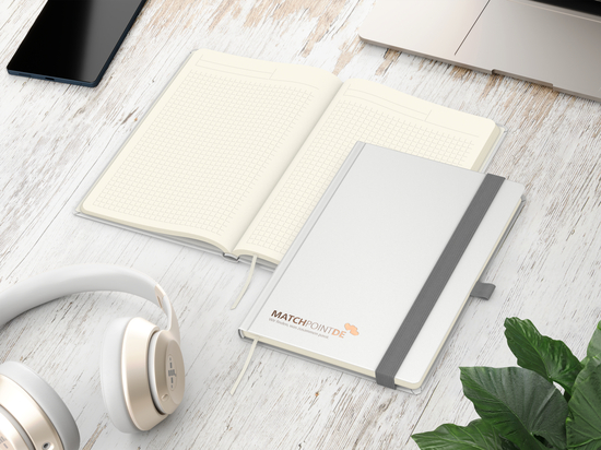 Notizbuch Vision-Book Creme A5 Bestseller inkl. Prägung