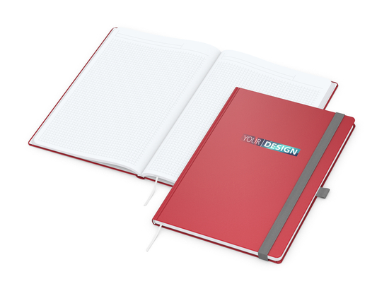 Notizbuch Vision-Book White A4 Bestseller inkl. Siebdruck-Digital